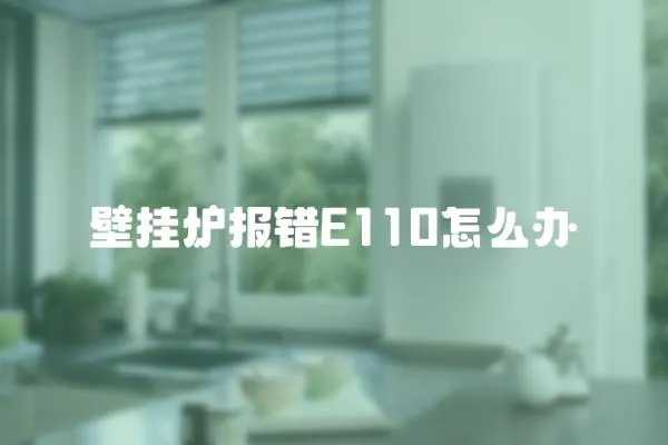 壁掛爐報錯E110怎么辦