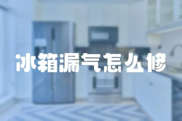 冰箱漏氣怎么修
