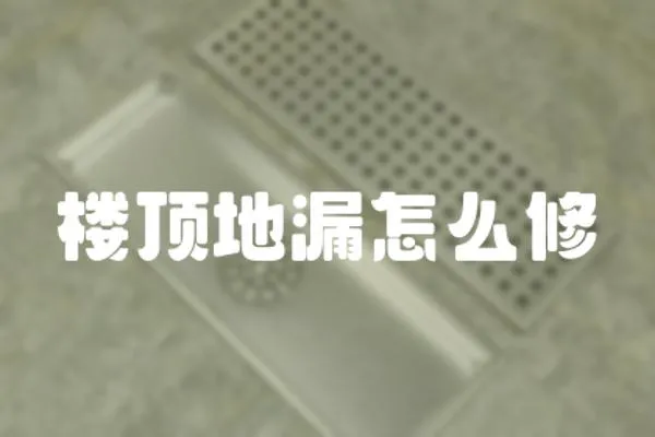 樓頂地漏怎么修
