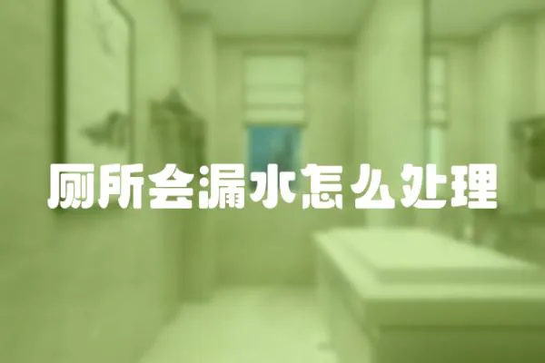 廁所會漏水怎么處理