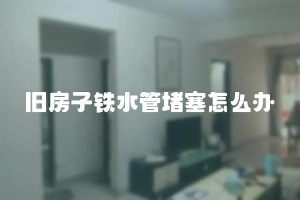 舊房子鐵水管堵塞怎么辦