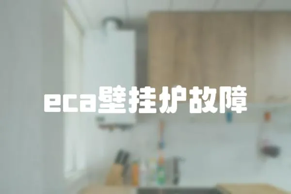 eca壁掛爐故障
