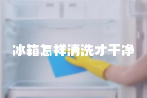 冰箱怎樣清洗才干凈
