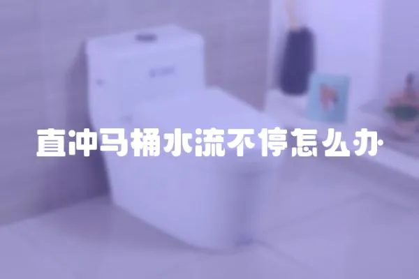 直沖馬桶水流不停怎么辦