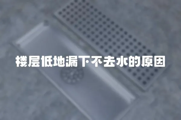 樓層低地漏下不去水的原因