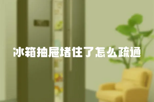 冰箱抽屜堵住了怎么疏通