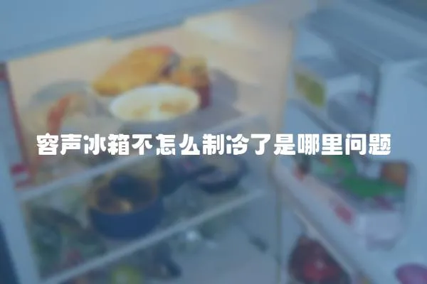容聲冰箱不怎么制冷了是哪里問題