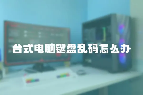 臺式電腦鍵盤亂碼怎么辦