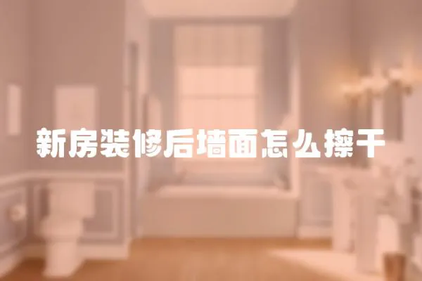 新房裝修后墻面怎么擦干