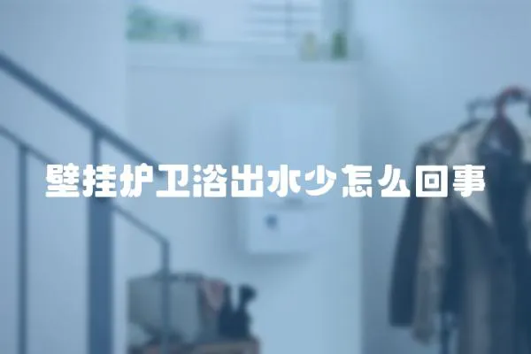 壁掛爐衛浴出水少怎么回事