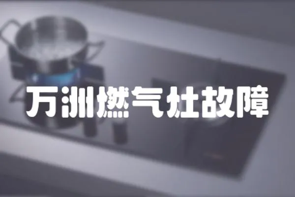 萬洲燃氣灶故障