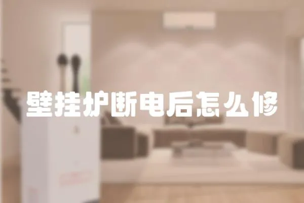 壁掛爐斷電后怎么修