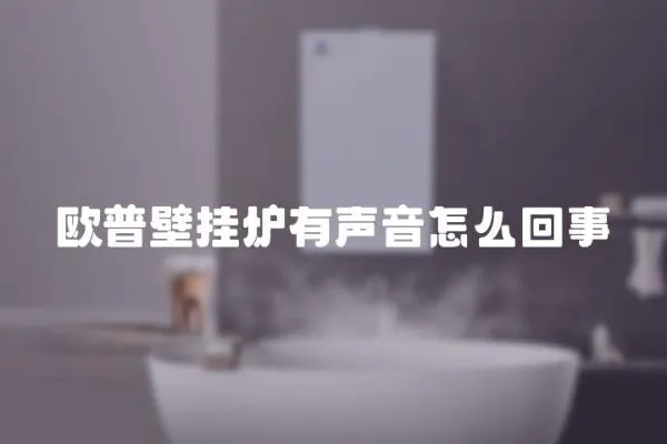 歐普壁掛爐有聲音怎么回事