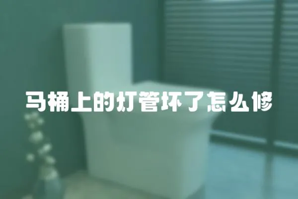 馬桶上的燈管壞了怎么修