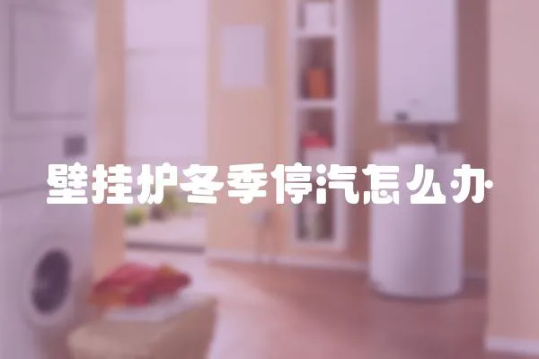 壁掛爐冬季停汽怎么辦