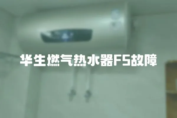 華生燃氣熱水器F5故障