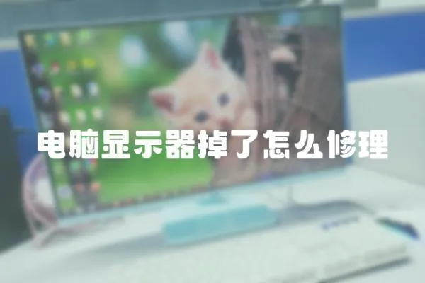 電腦顯示器掉了怎么修理