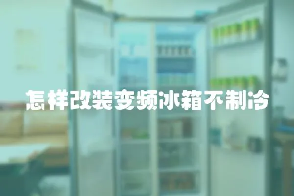 怎樣改裝變頻冰箱不制冷