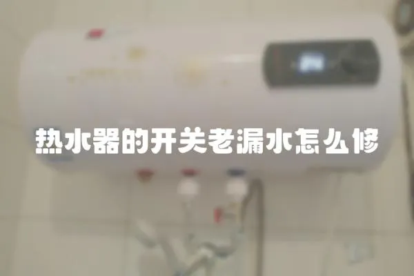 熱水器的開關老漏水怎么修