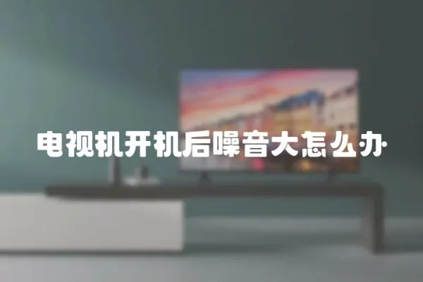 電視機開機后噪音大怎么辦