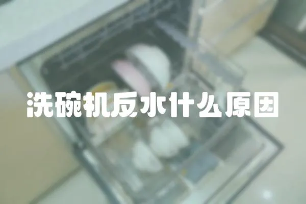 洗碗機反水什么原因