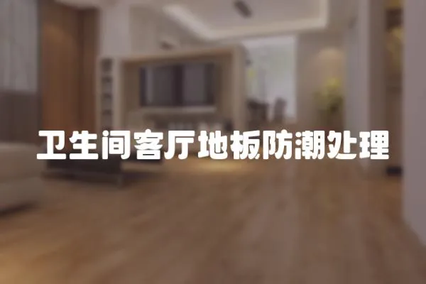 衛生間客廳地板防潮處理