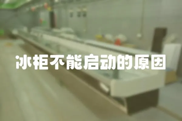 冰柜不能啟動的原因