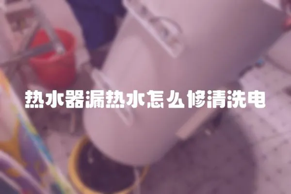 熱水器漏熱水怎么修清洗電