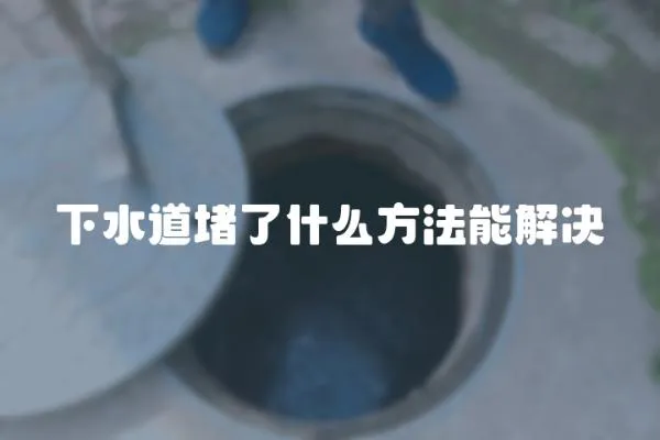 下水道堵了什么方法能解決