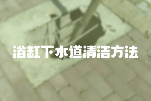 浴缸下水道清潔方法