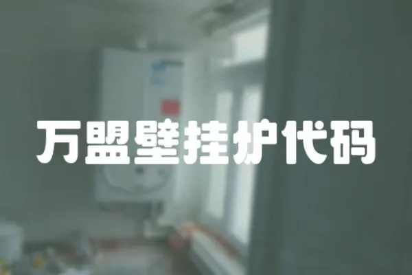 萬盟壁掛爐代碼