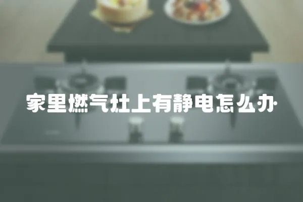 家里燃氣灶上有靜電怎么辦