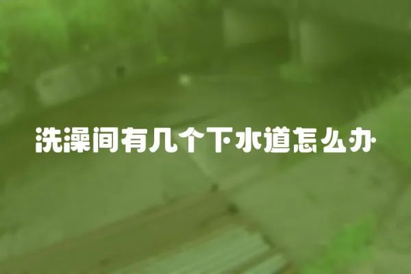洗澡間有幾個下水道怎么辦