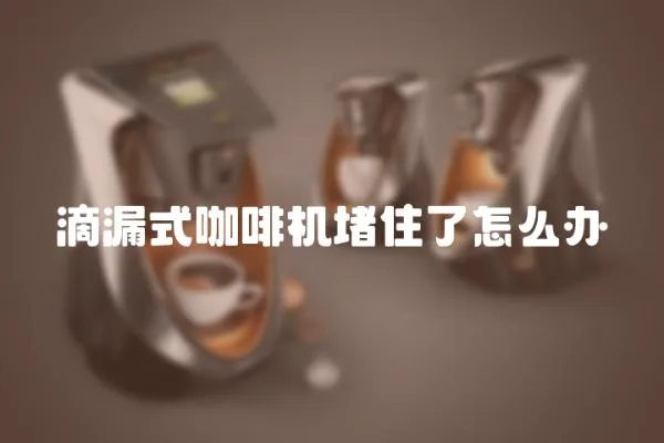 滴漏式咖啡機堵住了怎么辦
