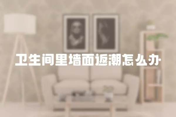 衛(wèi)生間里墻面返潮怎么辦