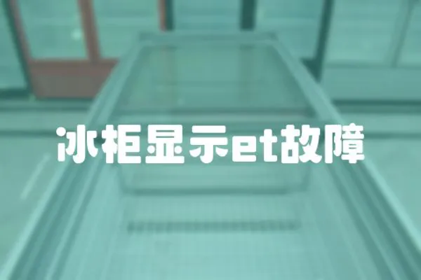 冰柜顯示et故障