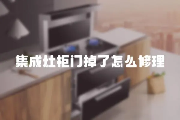 集成灶柜門(mén)掉了怎么修理