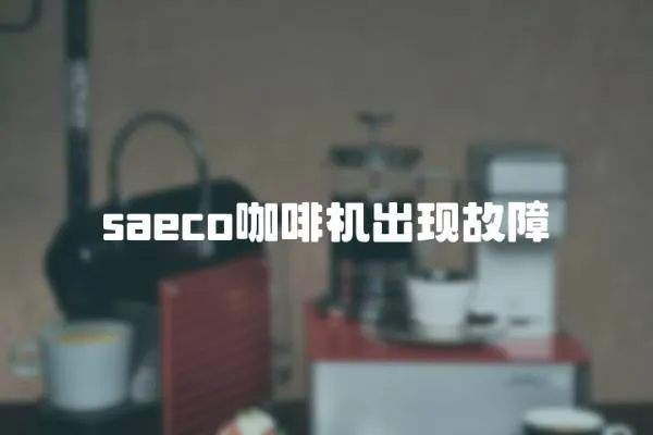 saeco咖啡机出现故障