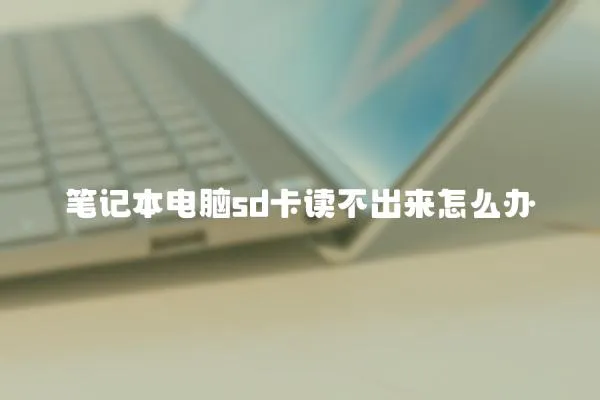 筆記本電腦sd卡讀不出來怎么辦