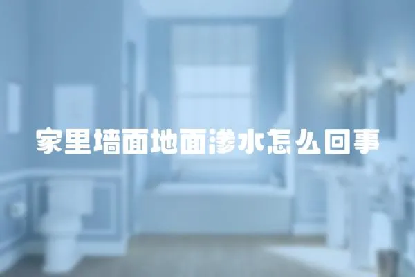 家里墻面地面滲水怎么回事