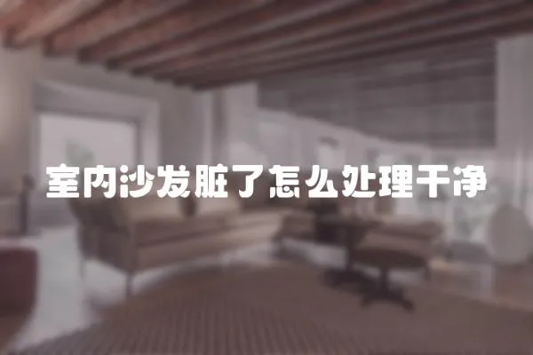 室內沙發臟了怎么處理干凈