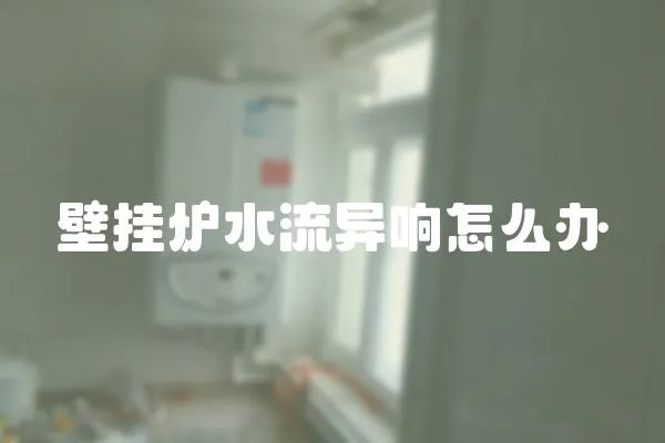 壁掛爐水流異響怎么辦