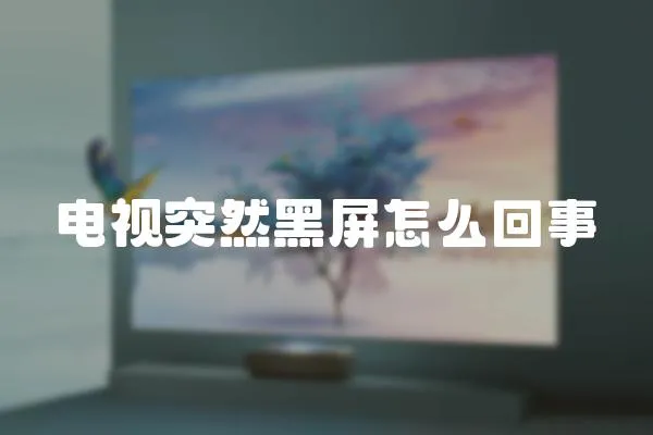 電視突然黑屏怎么回事