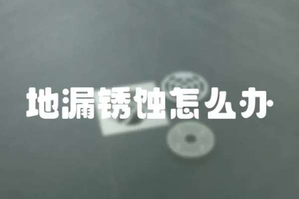 地漏銹蝕怎么辦