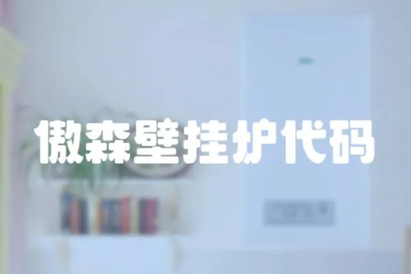 傲森壁掛爐代碼