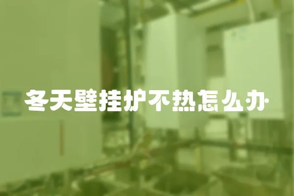 冬天壁掛爐不熱怎么辦