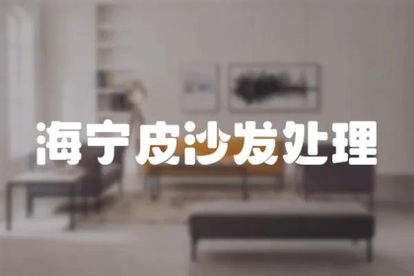 海寧皮沙發(fā)處理