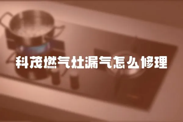 科茂燃气灶漏气怎么修理