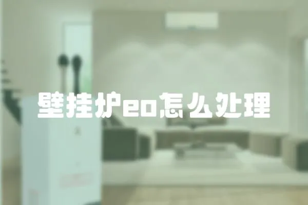 壁掛爐eo怎么處理