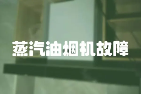 蒸汽油煙機故障